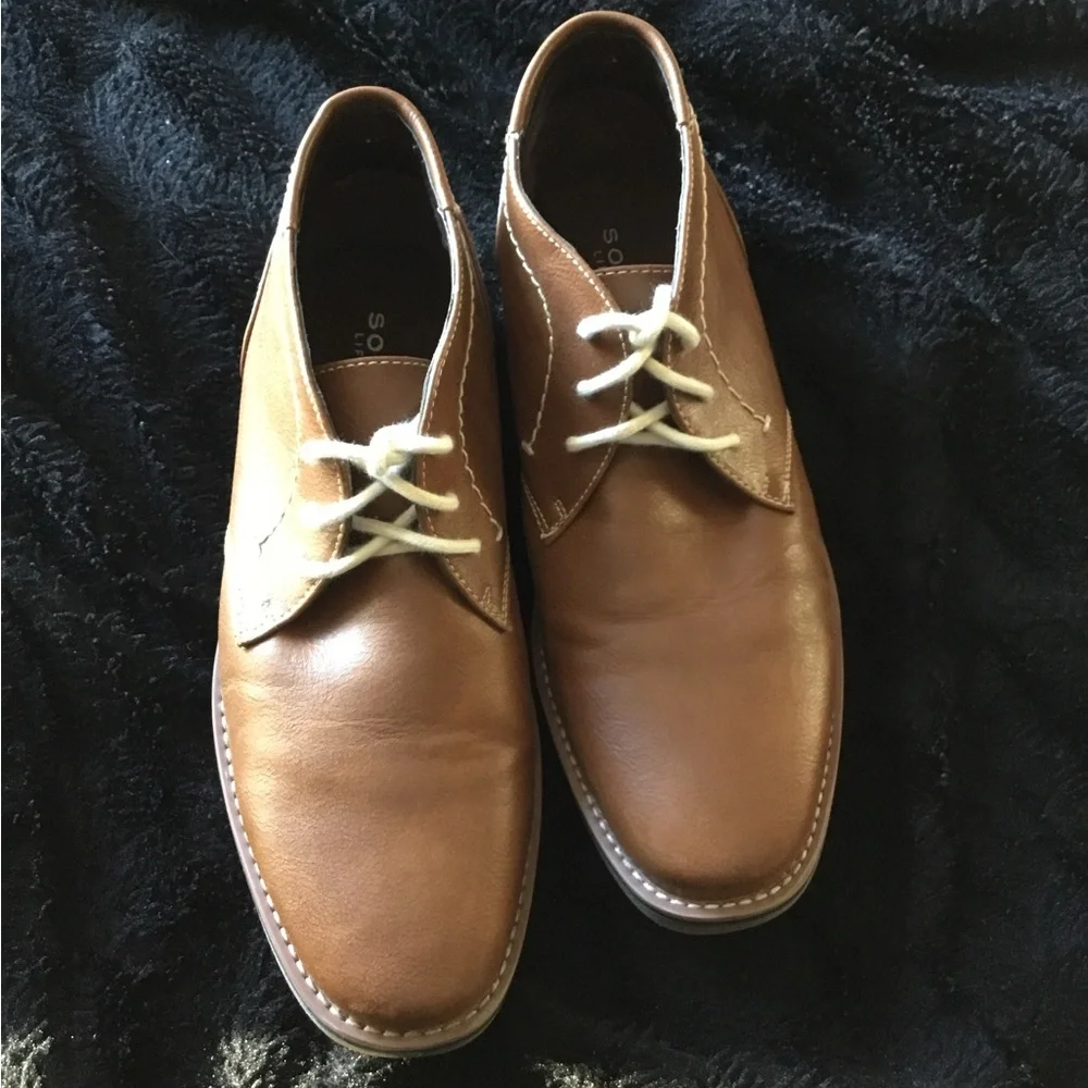 Sonoma Men’s Ledger Size 8 Chukka Boots Brown Lace Up Comfort Casual Shoes